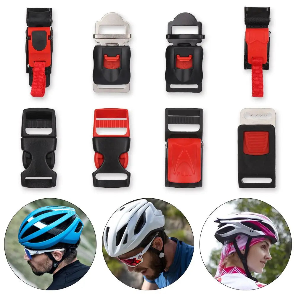 Flexible Clips Bicycle Helmets Buckle Speed Sewing Clip Motorcycle Helmet Buckles Motocross Chin Strap Motor Bike Accessories