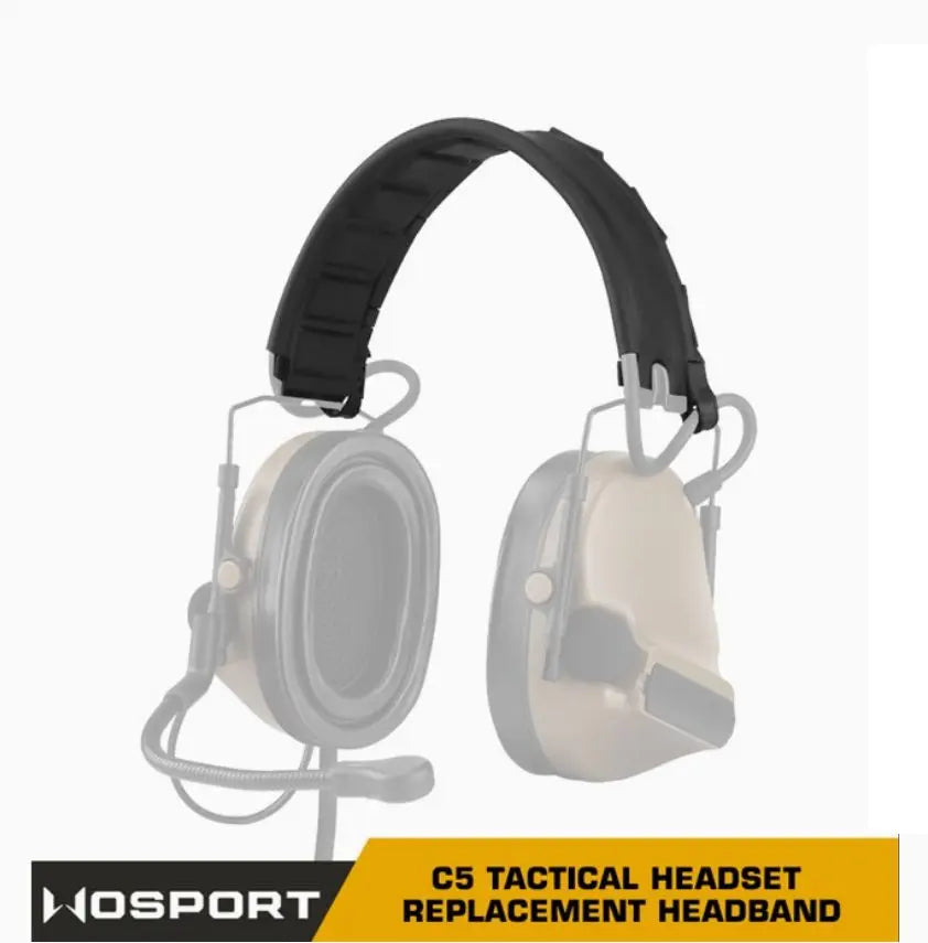 WOSPORT C5 Tactical Headset Replacement Headband, Portable Fixed, Soft and Skin-Friendly PTE Material