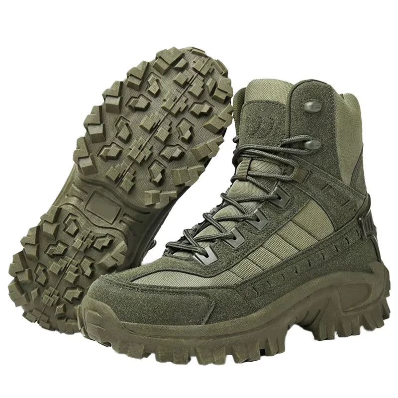 Jungle Boots Hiking Shoes High Top Men's Hiking Boots Outdoor Waterproof High Top Desert Wearable Plus Size