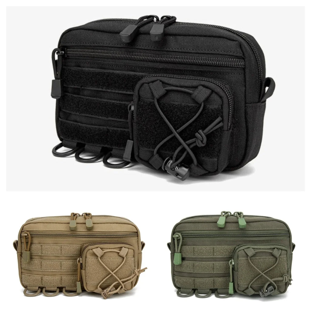 1000D EDC Pouch Molle Organizer Bag Utility EDC Tool Pouch Horizontal Modular Pouch Outdoor Waist Pack EMT Hunting Fanny Pack