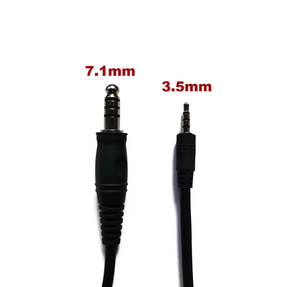 U174 Cable for Tactical Helmet Headset Militar Hunting Walkie Talkie Motorola Kenwood BAOFENG Radio U94 PCI PTT Adapter