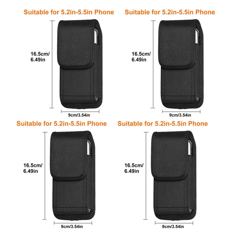 1/2/3/4pcs Tactical Molle Phone Pouch Outdoor Sports Waist Fanny Pack Mobile Phone Case Hunting Belt Waist Bags