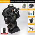 Tactical Fast Helmet Set Airsoft Paintball Protective Equipment with Visor NVG Model Flashlight Earphone for CS Hunting Shooting