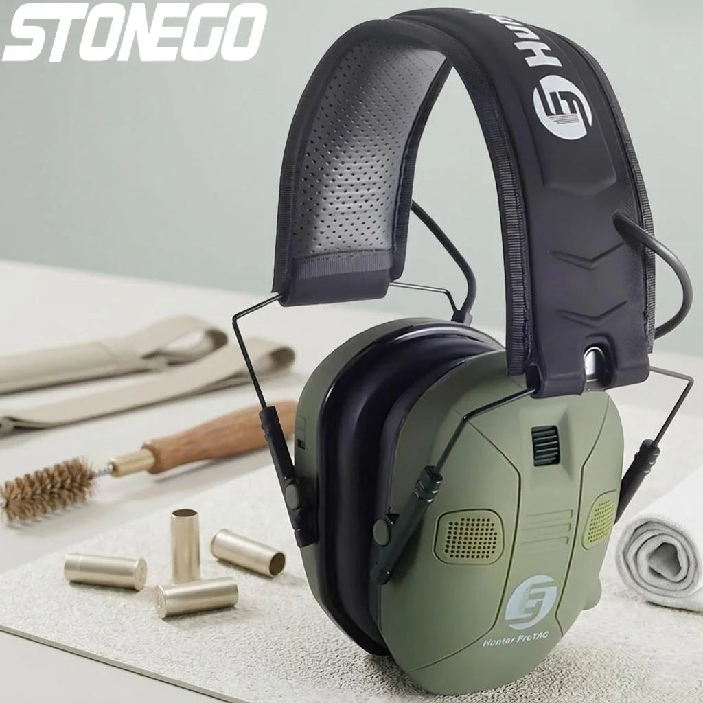 Professional Tactical Headphones with Active Noise Reduction Sound Isolation for Shooting Training and Safety Use