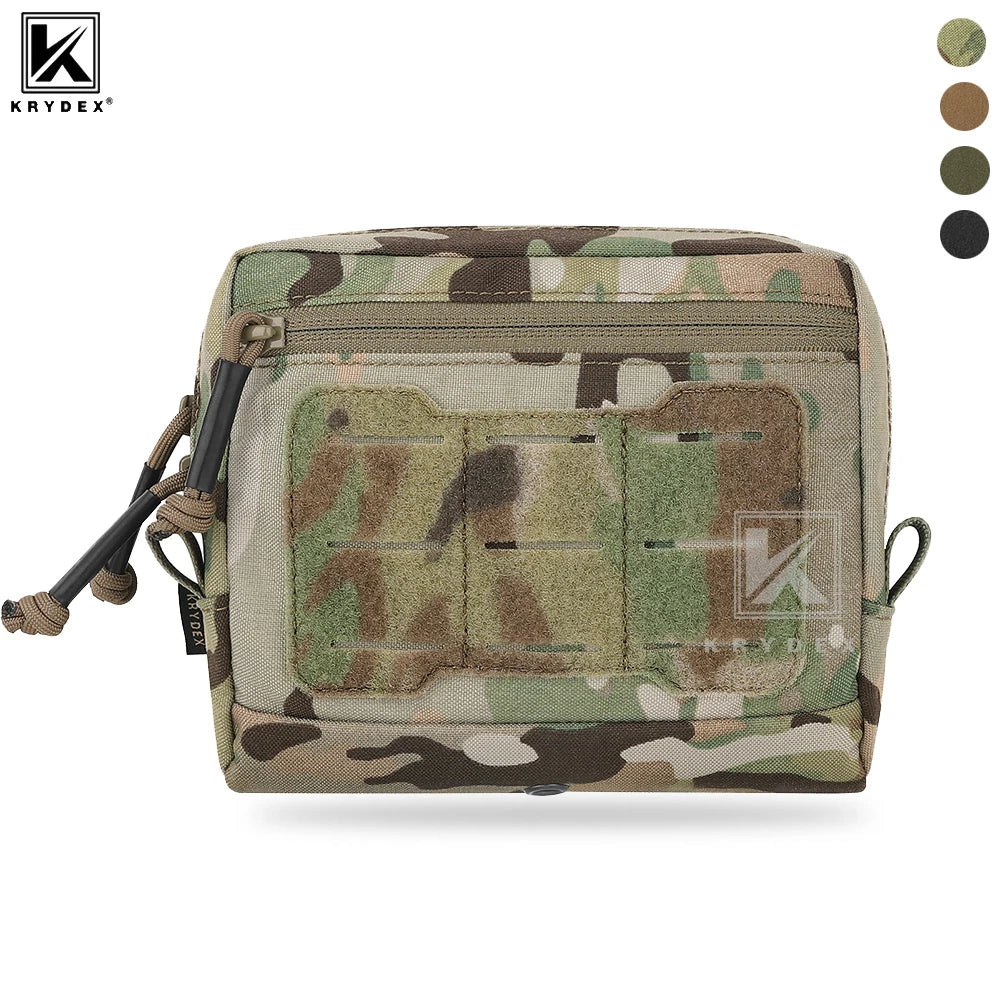 KRYDEX Tactical GP Pouch General Purpose Pouches Utility EDC MOLLE Storage Bag for Chest Rig Vest Duty Belt Backpack