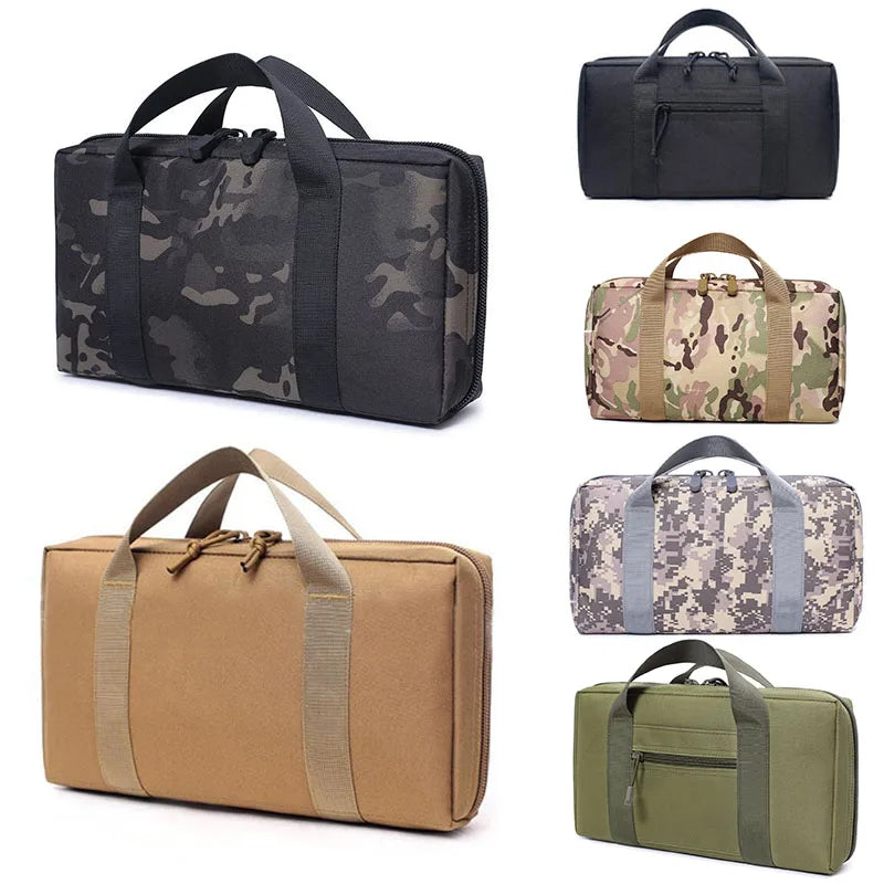 Tactical Pistol Gun Bag Case for Glock 17 Beretta M9 Universal Concealed Handgun Storage Bag Magazine Pouch Hunting Accessories