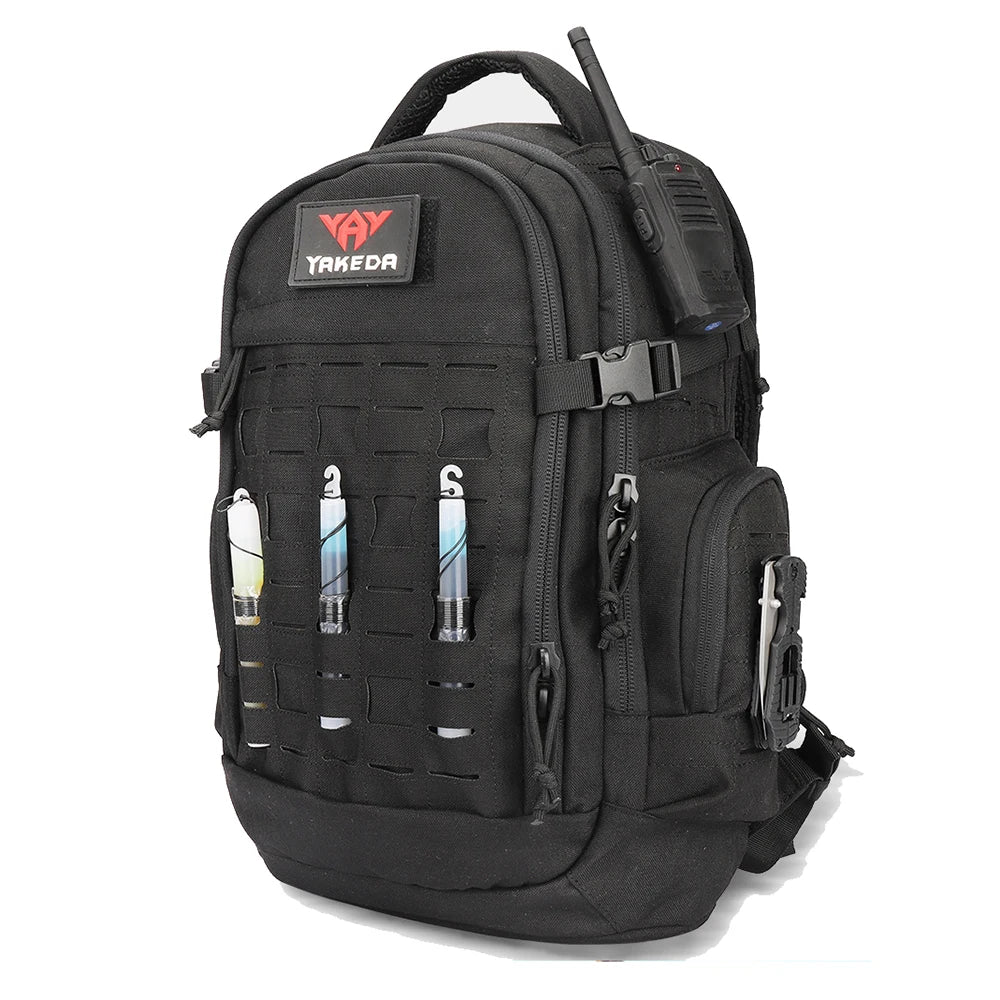 YAKEDA Tactical Backpack Camouflage Sports Outdoor Bag Large Capacity Travel Hiking Camping Rucksack