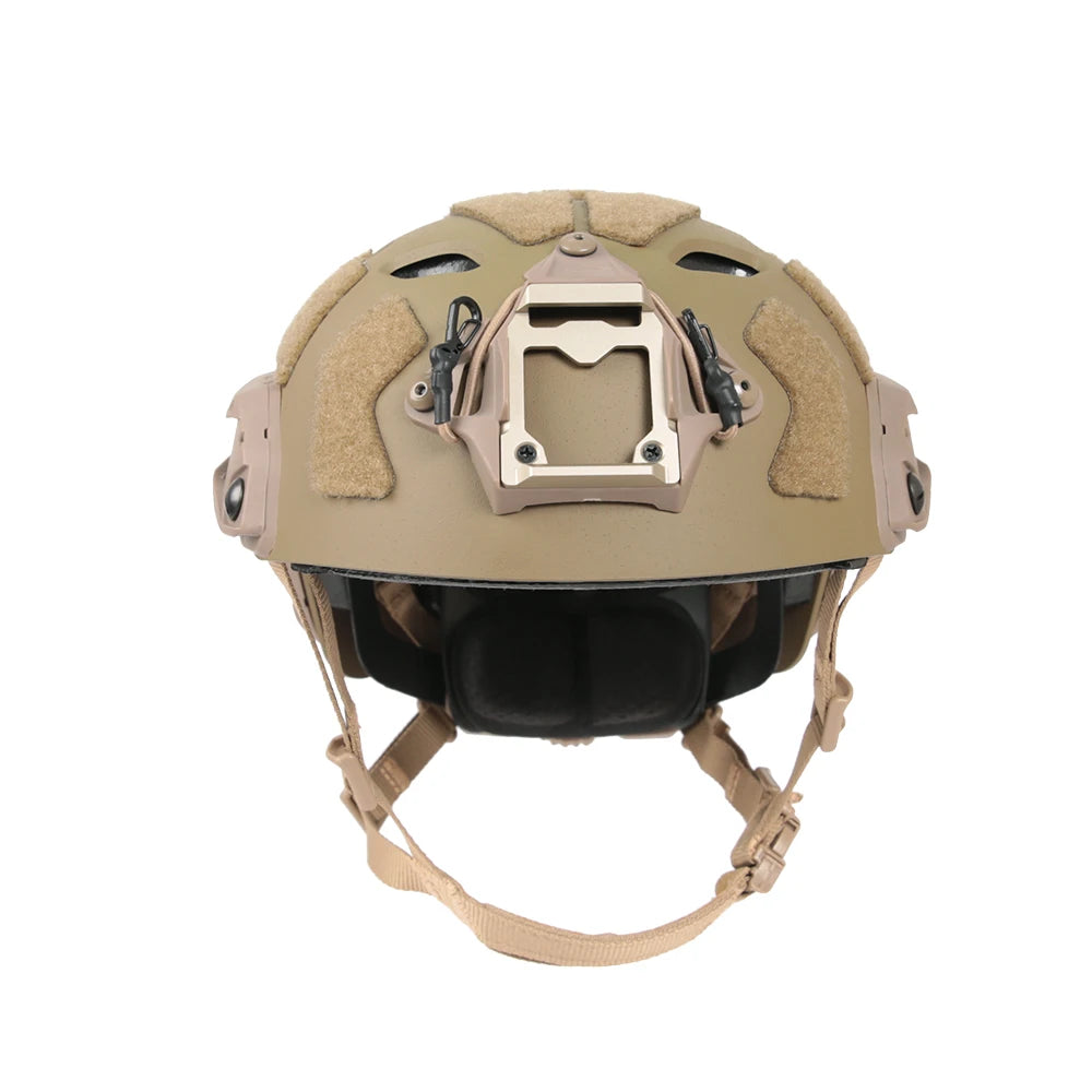 FMA Tactical FAST SF Helmet Lightweight Military Training Helmet with MBS Night Vision Mount + ARC Rail Impact-Resistant  Gear