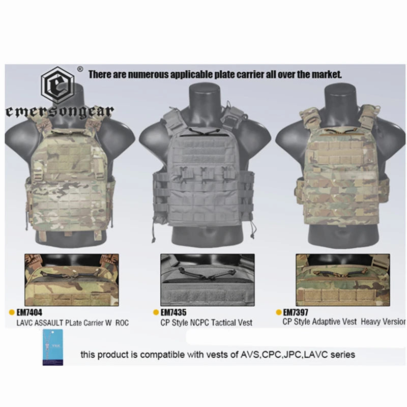Hunting Vest Chest Pocket Zipper Lid Double Zipper Insert Pouch Storage for JPC2.0 CPC AVS LAVC Vest Zipper Cover