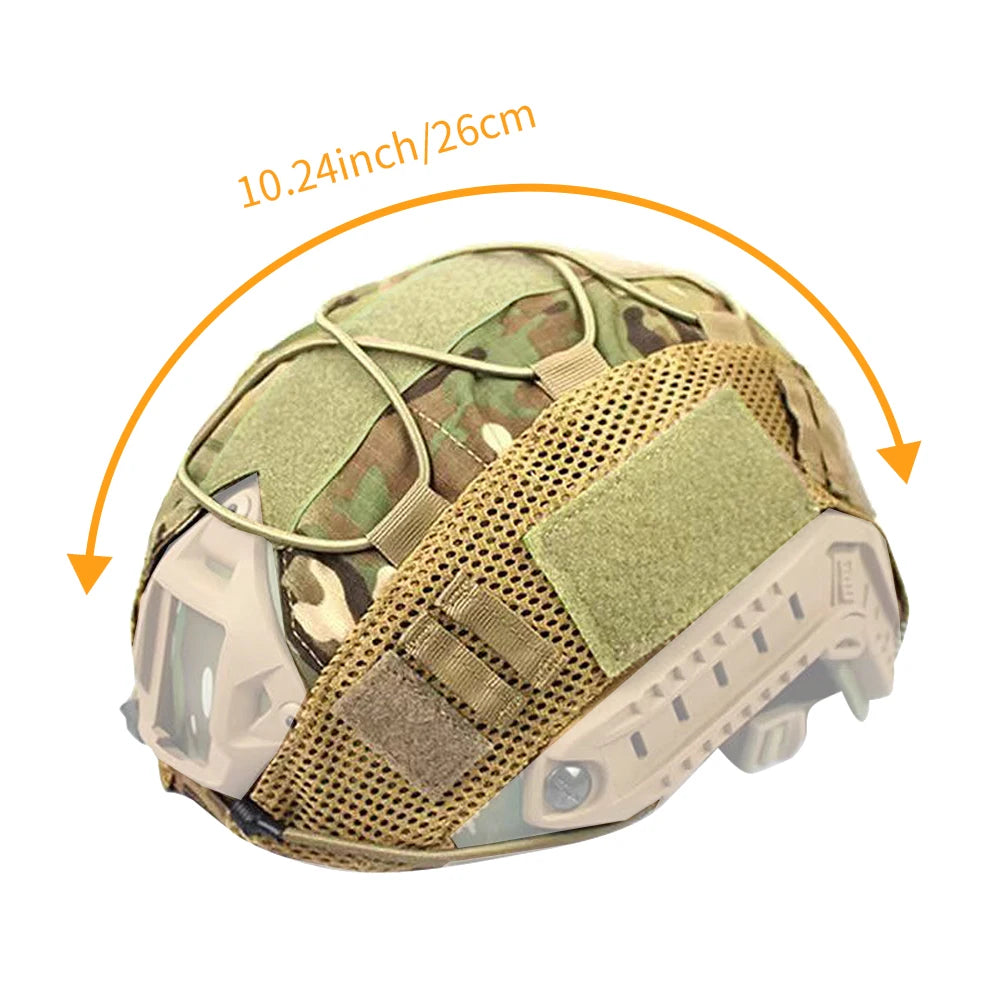 BOOIU Tactical FAST MH/PJ Helmet Set ABS Mask Goggle Helmet Cover Combination Outdoor Shooting CS Safety Protective Equipment