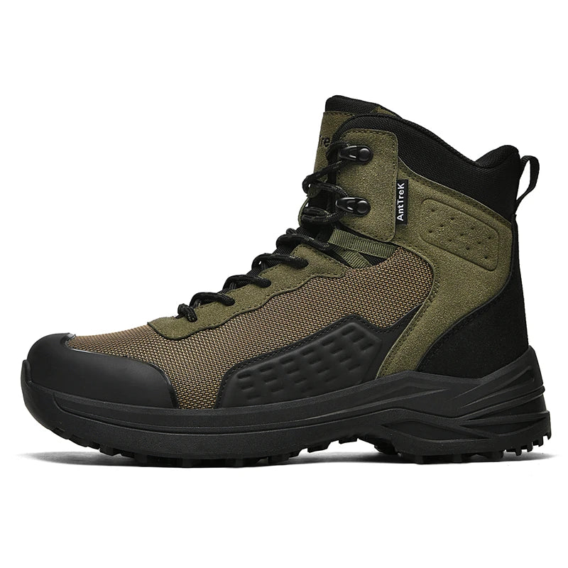 Large Size 47 Men's Hiking Shoes Outdoor Trekking Casual Tactical Boots Waterproof Fabric Mountain Climbing Shoes Hunting Boots