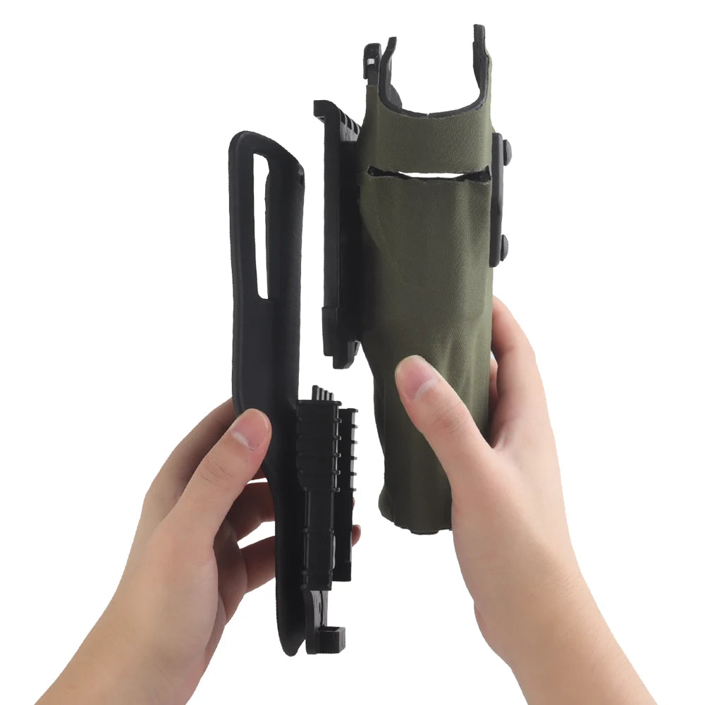 Left-Handed 1000D Nylon Holster with Light Guard G17/X300 Combo Compatible Quick-Draw Light Protection Concealed Carry Training