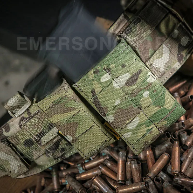 Emersongear For LCS Magazine Pouch 9mm 556mm Mag Pouch Single Mag Carrier Double MOLLE Laser Cut Airsoft