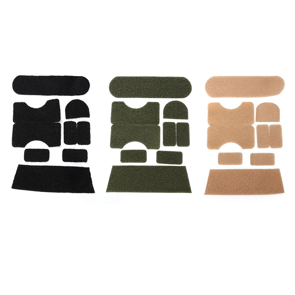 9pcs/set DIY Sticker Professional Helmet Patches Stickers Polyester Helmet Sticky Accessories Convenient Equipment