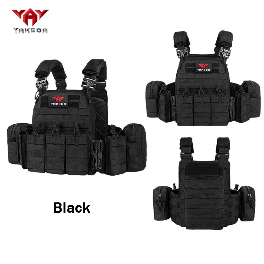 YAKEDA multifunctional hunting vest shoulder strap with quick detachable/adjustable design and expansion accessory bag