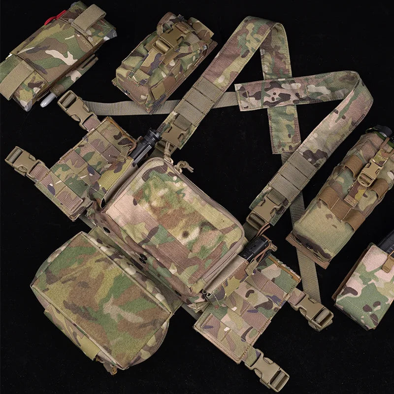 Tactical Chest Rig D3CR Side Plate Accessory Molle Militar MK3 MK4 Chest Rig Hspstyle Side Entry Panel Airsoft Hunting Vest Gear