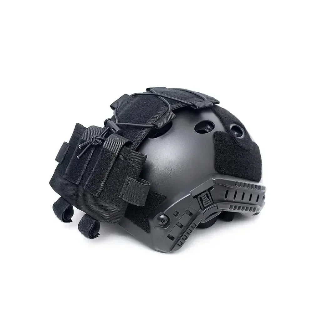 Tactical Helmet Battery Pouch MK2 - NVG Counterweight Pack with Hook & Loop, Molle-Compatible Airsoft, Durable Nylon Organizer