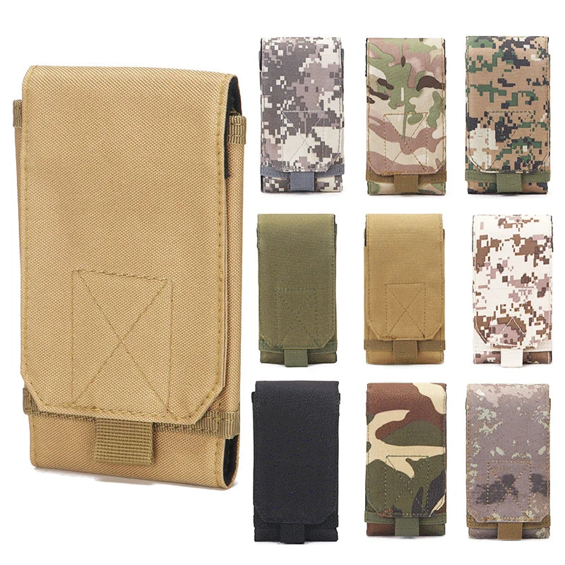 6 Inch Cell Phone Pouch Waist Bag Molle Outdoor Universal Running Mobile Phone Case Bag Camping Hunting Accessories Pouch