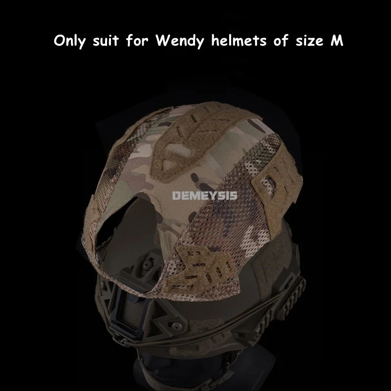 Outdoor Hunting Wendy Helmet Cover Combat Airsoft Helmet Accessories Airsoft CS Tactical Wendy Helmets Camouflage Cloth Size M