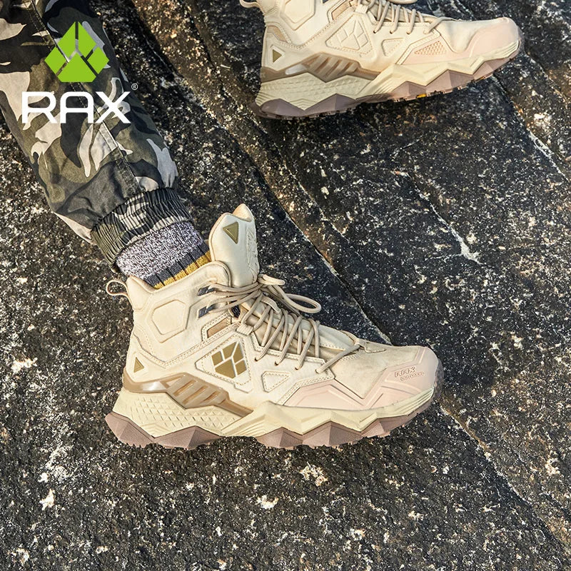 RAX Man Hiking Shoes Wear Resistant Sneakers Non Slip Camping Shoes Men Outdoor Sneaker Spring Autumn Waterproof Shoes
