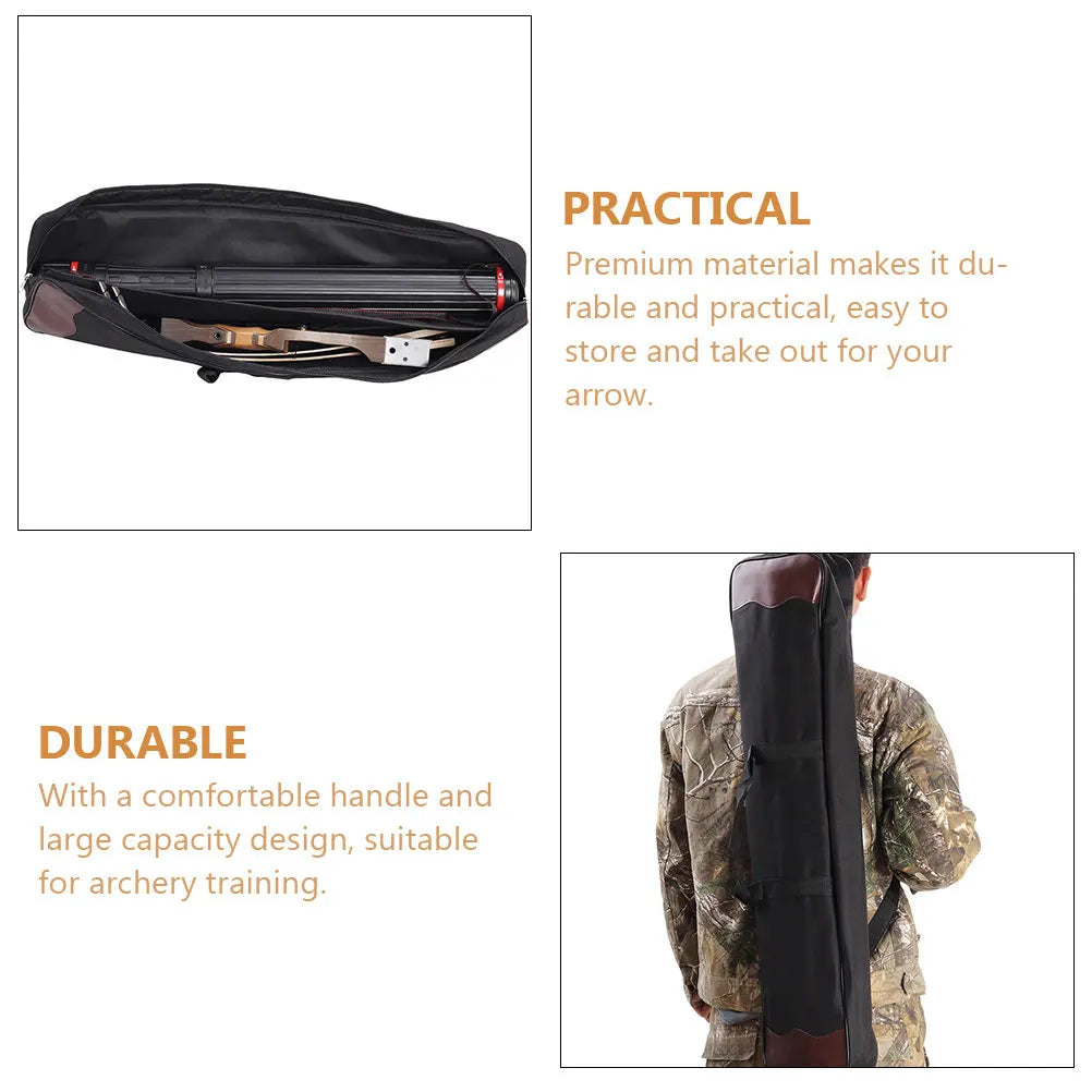 Recurve Bow Bag Heavy-Duty Oxford Cloth Anti-Wear Convenient Bow Carrying Bag with Comfortable Grip for Recurve Organizer