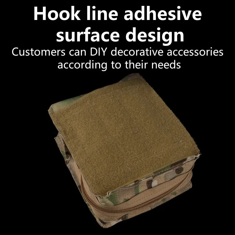 Universal GP Sub Package (M) MOLLE Mounting Package With Hook And Loop Velvet Design Multifunctional Large Storage