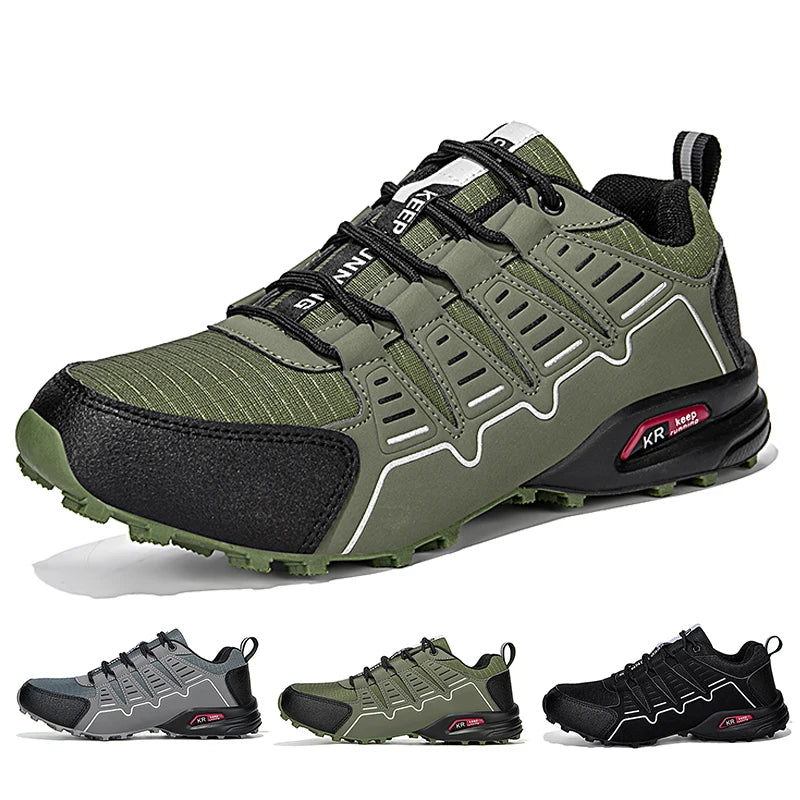 Waterproof Hiking Shoes Men Non-Slip Wear-Resistant Hiking Training Hunting Shoes Outdoor Hiking Travel Sports Shoes Size 39-47