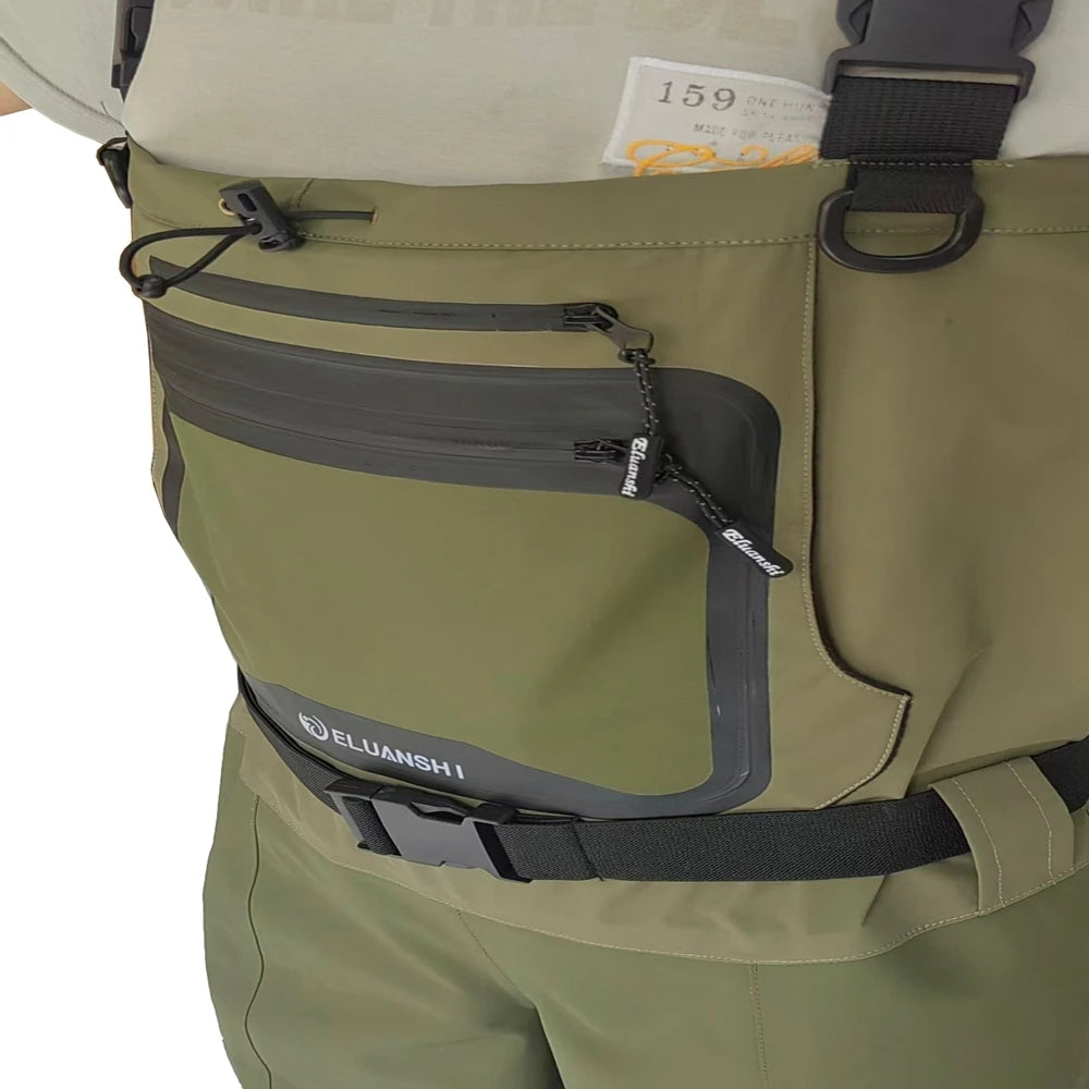 5 Layer Breathable Waterproof Fly Fishing Chest-High Waders Stockingfoot High Pant Wader Durable Duck Hunting Wading Pants