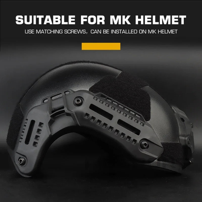 Tactical Helmet Side Rail For Fast MK Helmet Militar High-quality Rail Adapter Hunting Paintball Accessories 1 Pair Mount Kit