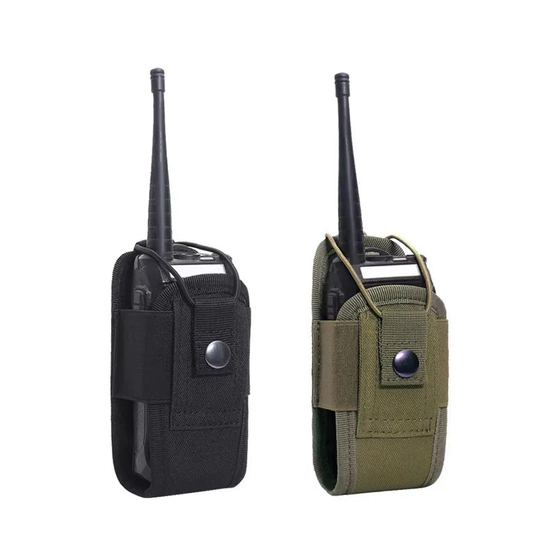 1/2/3/4pcs Nylon Talkie Pouch Tactical Radio Walkie Bag Holder Pocket Portable Interphone Holster Carry Bag Hunting Camping