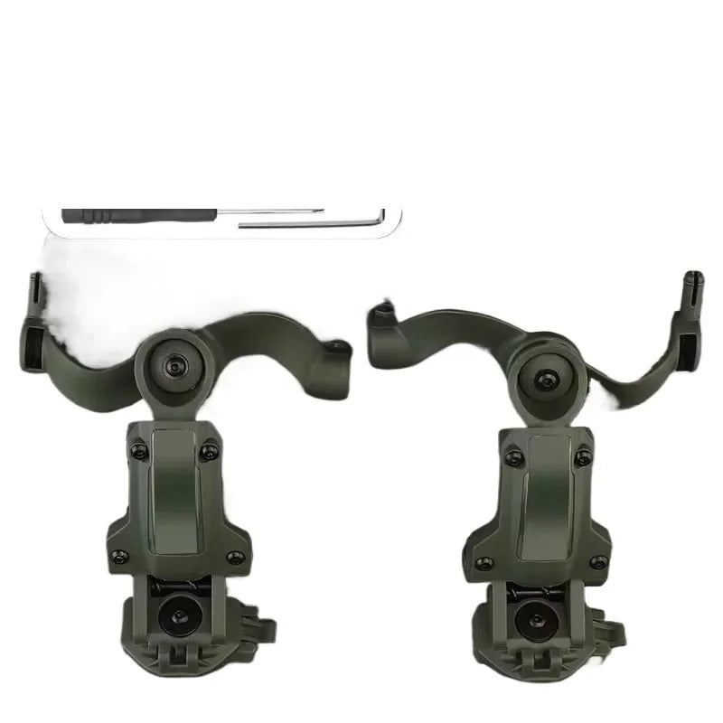 Tactical Helmet with Noise Reduction for Outdoor Sports Compatible with C2 C3 FAST Rail Wendy Accessories Multi-Angle