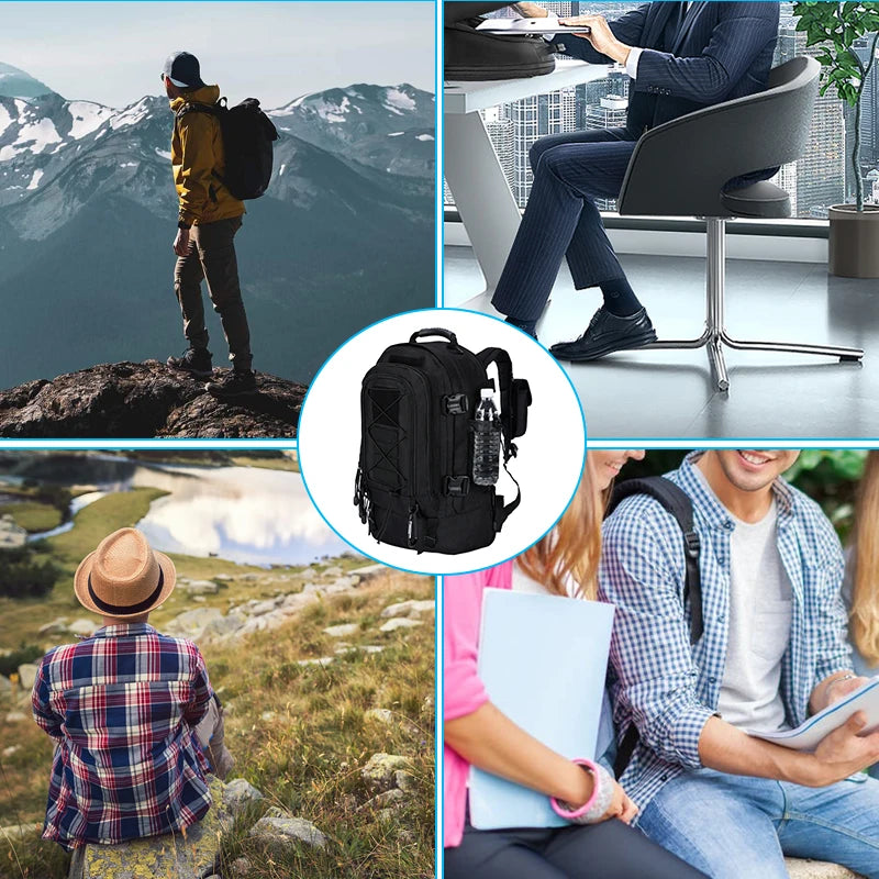 Large Capacity 60L Outdoor Tactical Military Tactics Backpack Travel Hiking Camping Fishing Tool Backpack for Men Women