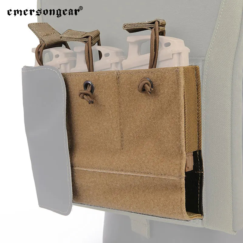 Emersongear Panel Triple Mag Pouch For LVMBAV PC Hook Loop Hunting Vest Mag Pouch Hiking Camping Outdoor Sports Nylon