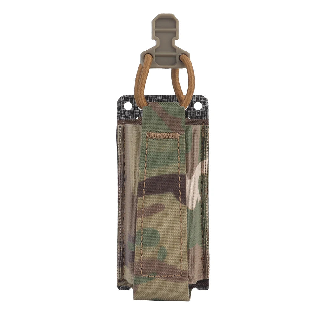 Tactical 9mm Magazine Pouch Elastic Single Pistol Mag Pouch Quick Release for G17 19 M9 SIG P226 Universal Pistol Mag Holder