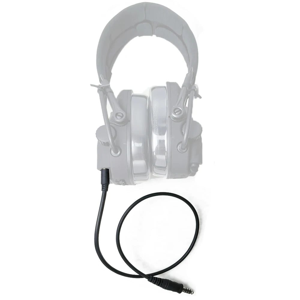 U174 Cable for U94 PCI PTT Adapter Militar Hunting Tactical Headset Walkie Talkie Motorola Kenwood BAOFENG Radio 3.5mm/7.1mm