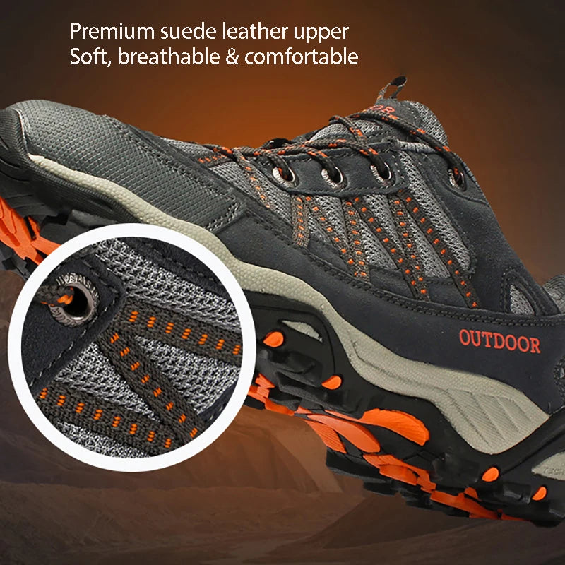 EOCENE Couple Outdoor Adventure Breathable Mesh Anti-Slip Durable Grip for Hiking Trail Running Shock-Absorbing  Casual Shoes