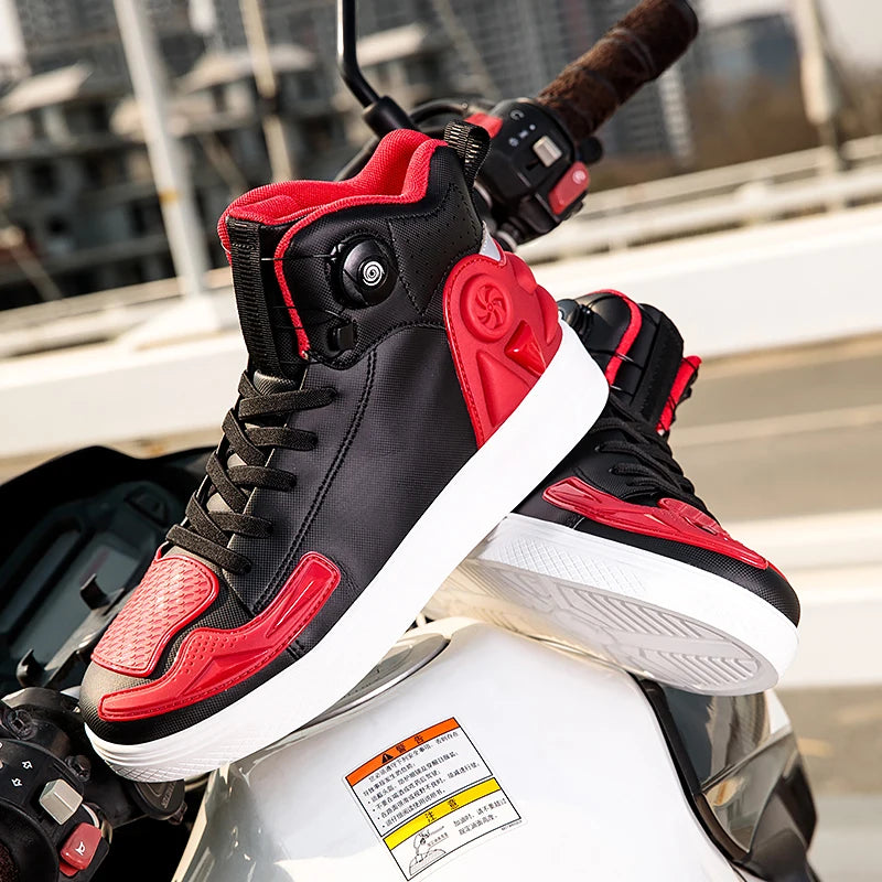 Motorcycle Boots Waterproof Men TPU Protective Motocross Shoes Men's Motorbike Riding Boot Anti-slip Motos Ankle Length Shoes