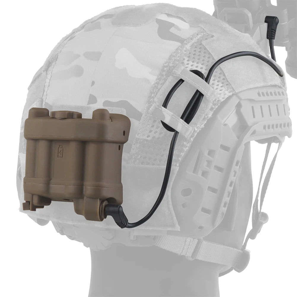 Battery Box Retention System Helmet Accessories Adjustable Helmet NVG Battery Pouch Dummy Model for AN/PVS31 Battery Case
