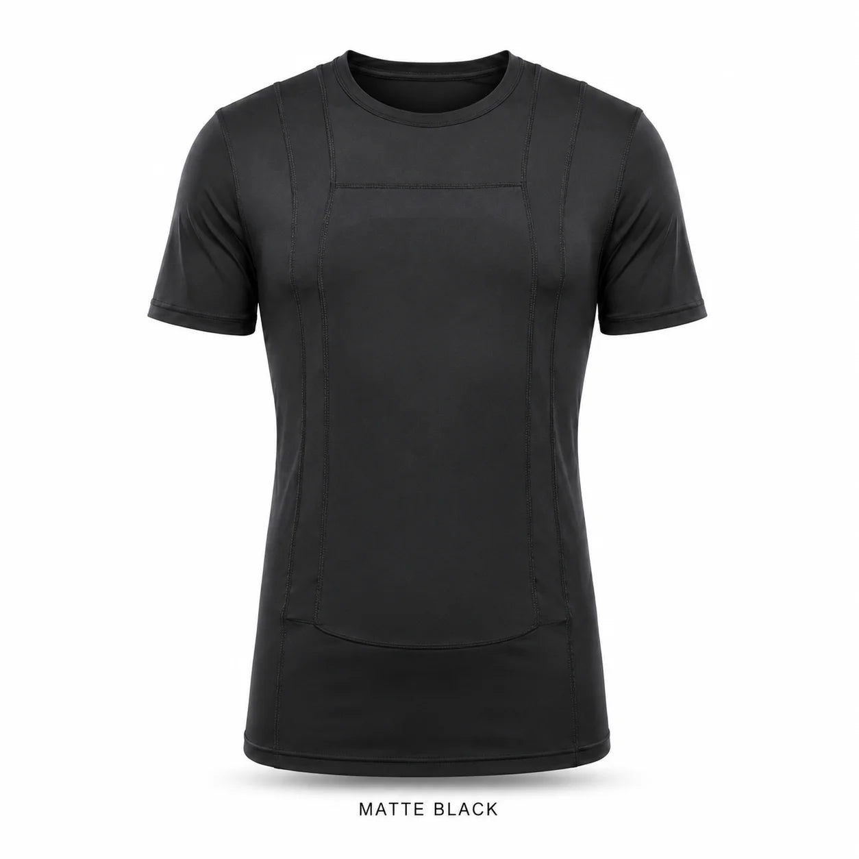 Concealed Carry Tactical T Shirt Short Sleeve Compression Fit Plate Insert Pocket Training Protective Undershirt