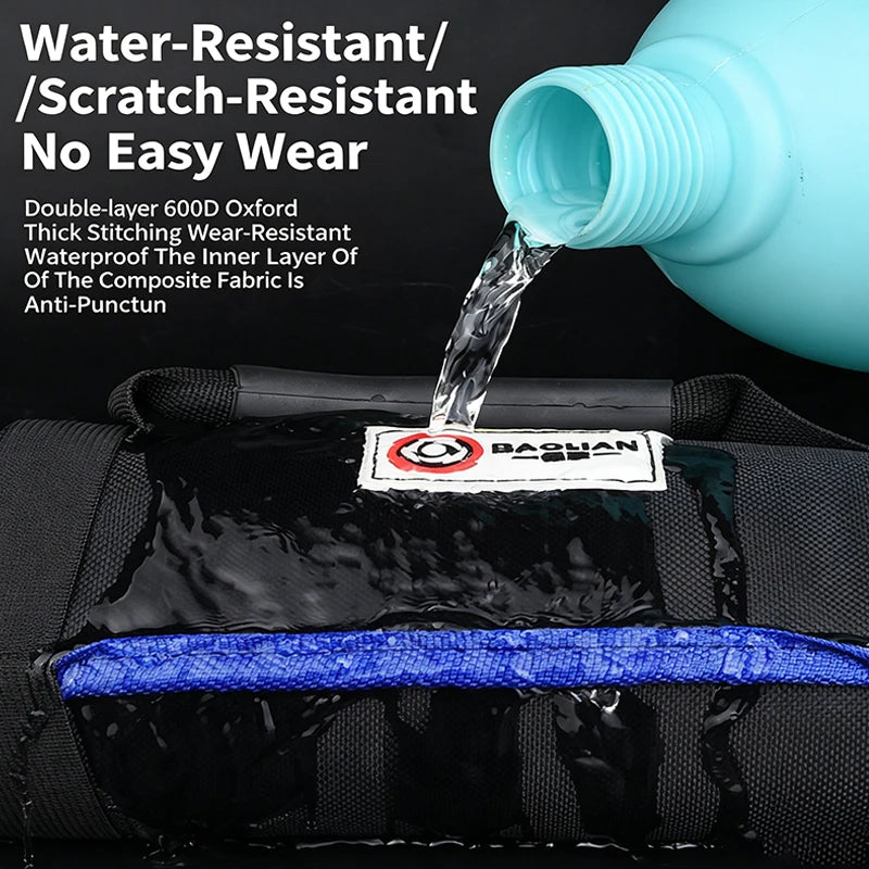 Waterproof 600D Oxford Roll-Up Tool Bag 22+1 Pockets Portable Wrench Hammer Electrician Tool Organizer Storage Bag with Handle