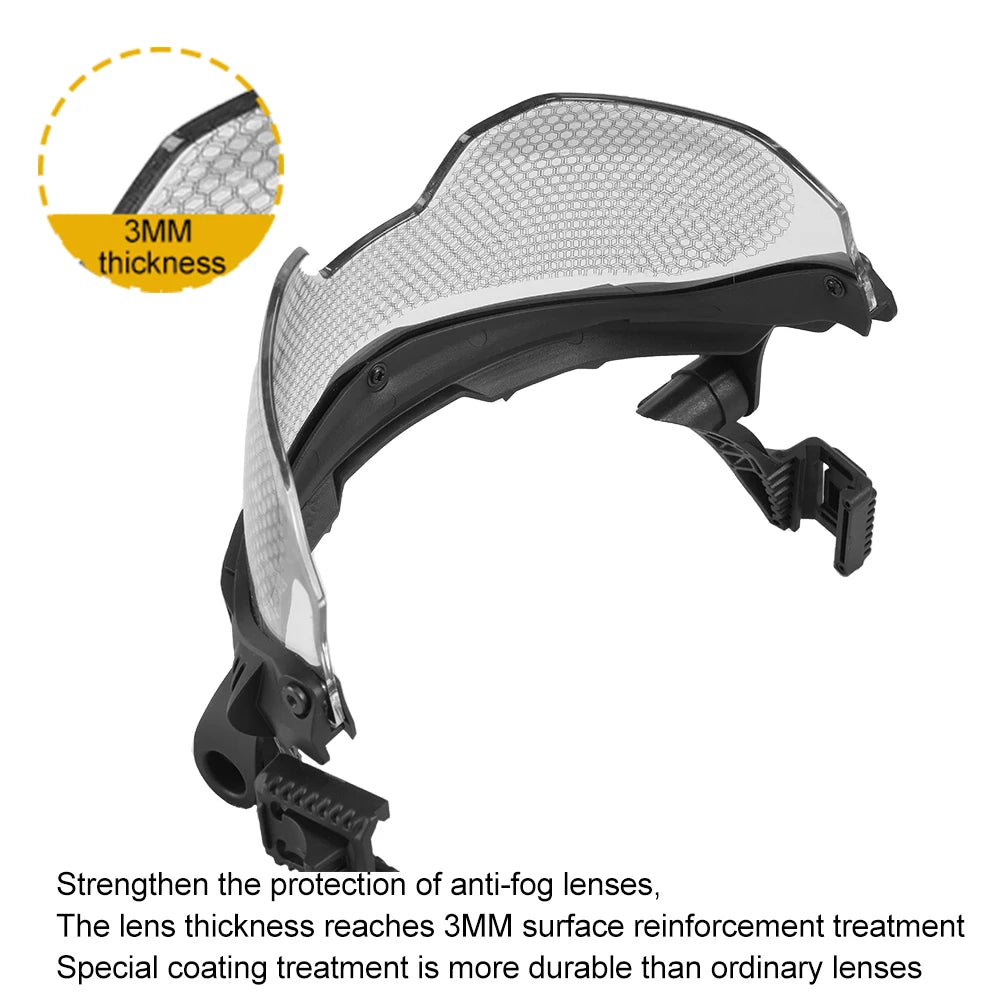BOOIU Tactical Helmet Wendy Guide Rail 3.0 OP Goggles Multi-angle Wendy Helmet Goggles Anti Fog Anti Riot CS Protective Glasses