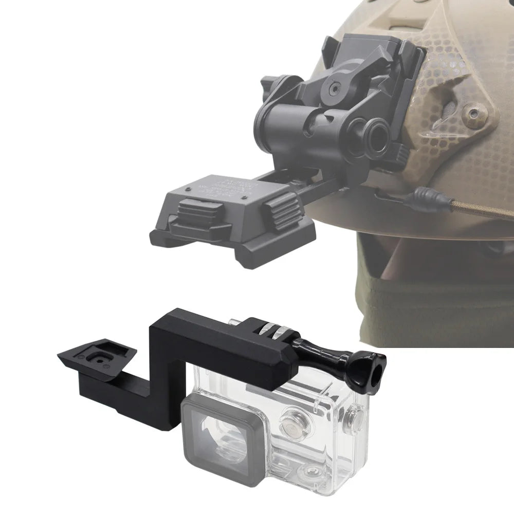 Tactical Helmet Sports Camera Mount NVG Wilcox G19 G24 G30 G34 G69 G70 Mounting Camera Bracket For GoPro, DJI, Insta360