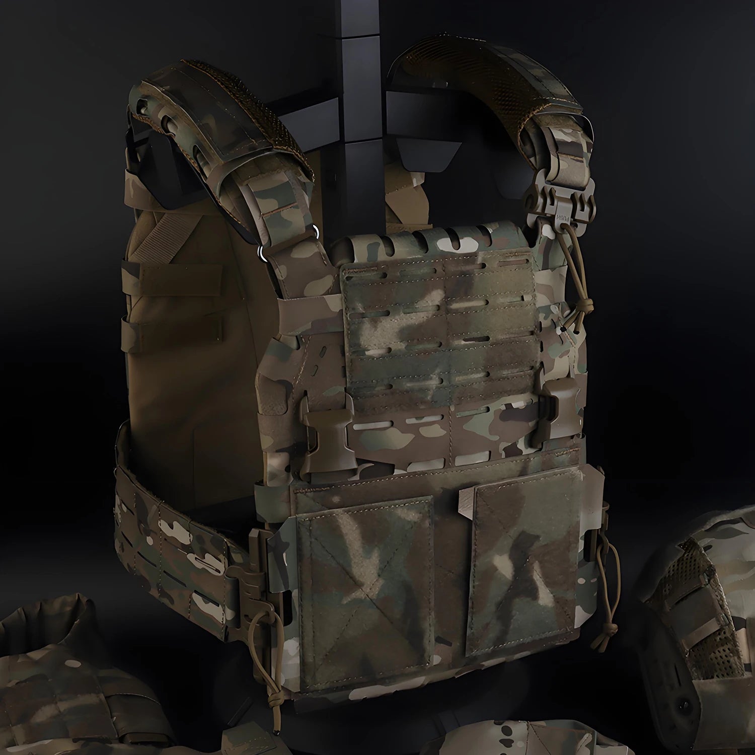 ARC V2 Plate Carrier Ultra-Light ModularTactics Vest Quick-Release Molle Compatibility for MILSIM Airsoft & Training