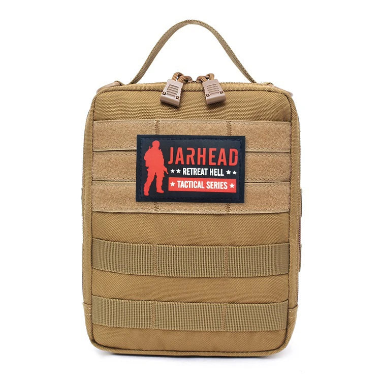 Tactical MOLLE First Aid Pouch Nylon Water Resistant EDC Medical Bag Organizer for Outdoor Hiking Camping Hunting