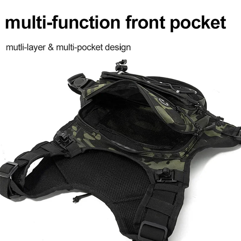Running Chest Pack Hydration Vest For Cycling Hiking Bicycle Race Marathon Bag Men Women Sports Tactical Pouch Camping Backpack