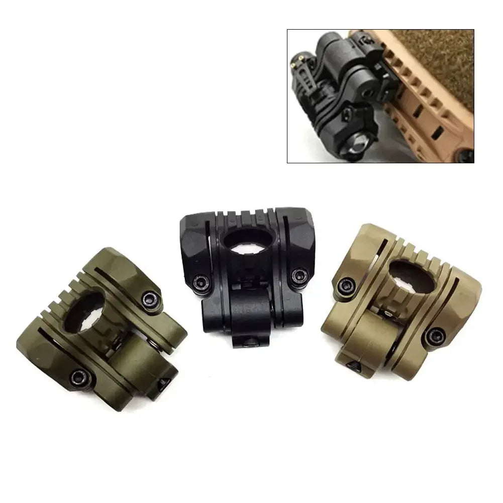 Helmet Special Lighting Flashlight Support Tactical Quick Release Helmet Clamp Adaptor Outdoor Sports Cycling Headlight Holder