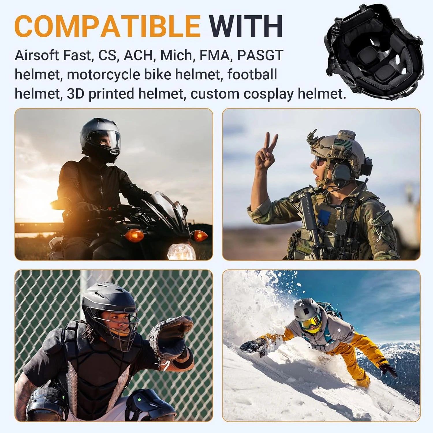 Tactical Helmet Hanging System Wendy Suspension Lanyard Chin Strap Airsoft Helmet Accessories for Wendy FAST MICH Helmet
