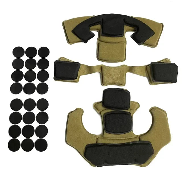 Memory Foam Tactical Helmet Protective Pads Set Replacement for Airsoft Hunting CP Fast MICH Helmet Accessories