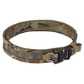 Bison Belt 2 Layer Lightweight Low Profile MOLLE Waist Belt with Alloy Quick Release Buckle Ferro Style for Hunting Outdoor