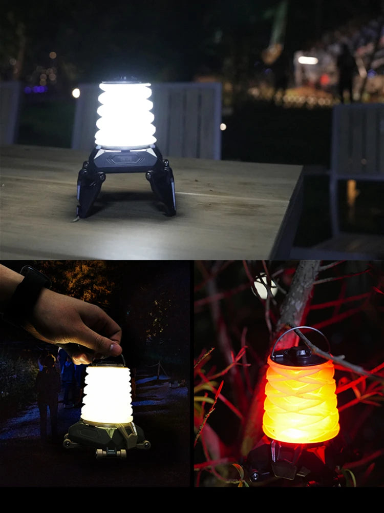Tactical Camping Light Flashlight Rechargeable Camping Light  Emergency Waterproof Lights for Airsoft Hunting Camping Outdoor
